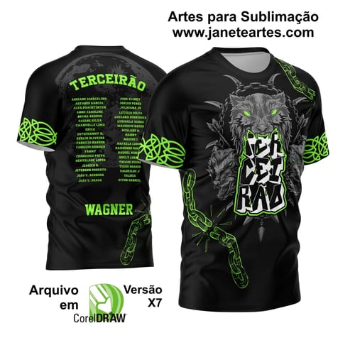 Arte Vetor Camisa Terceirão 2024 Pele de Lobo Modelo 05