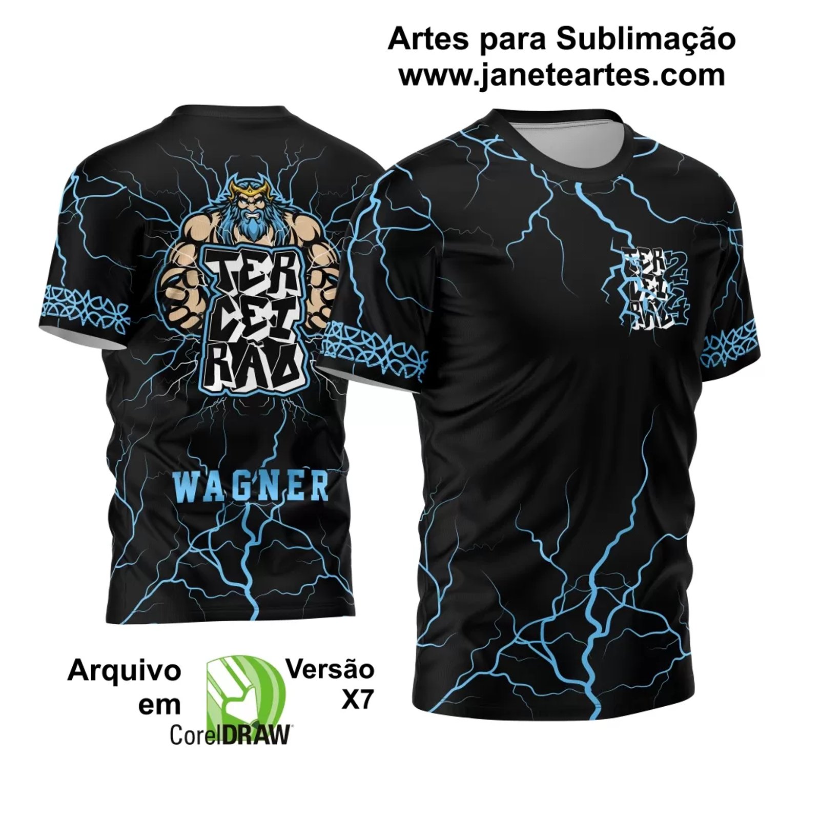 Arte Vetor Camisa Terceirão Zeus Em Fúria 2024 Modelo 05