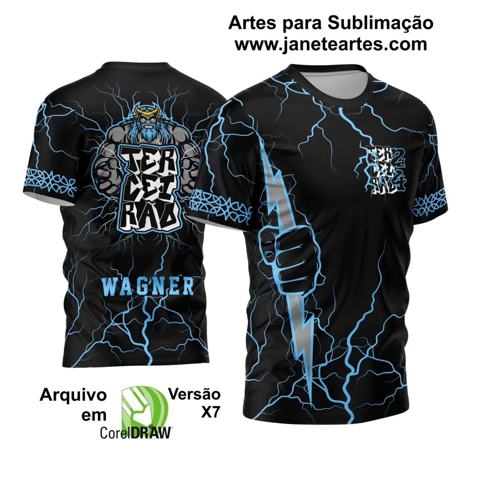 Arte Vetor Camisa Terceirão Zeus Em Fúria 2024 Modelo 07