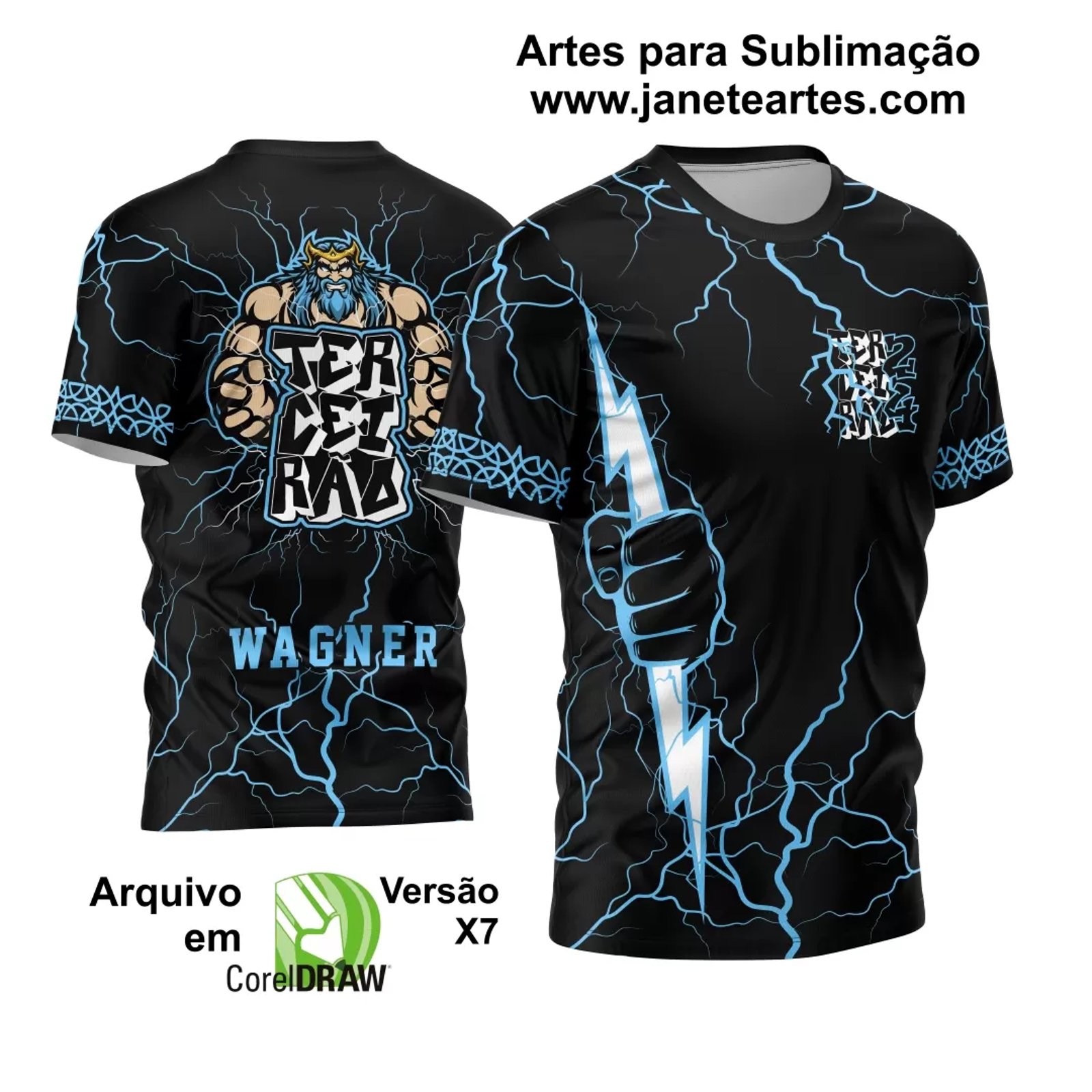 Arte Vetor Camisa Terceirão Zeus Em Fúria 2024 Modelo 08
