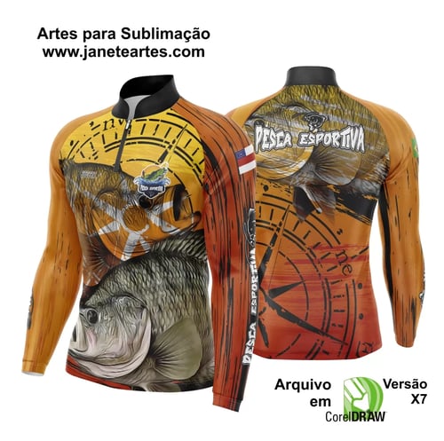 Arte Camisa Pesca Fishing Peixe do Nordeste