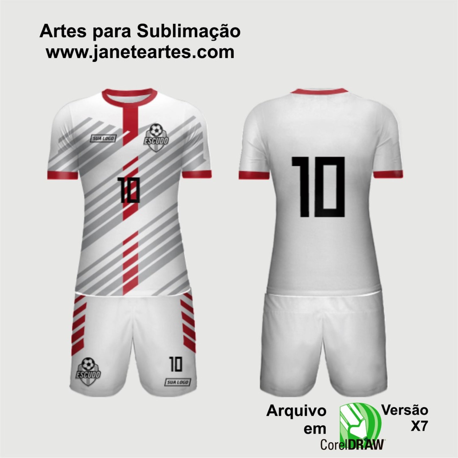 Arte Vetor Camisa de Time Amador 2024 - Modelo 01