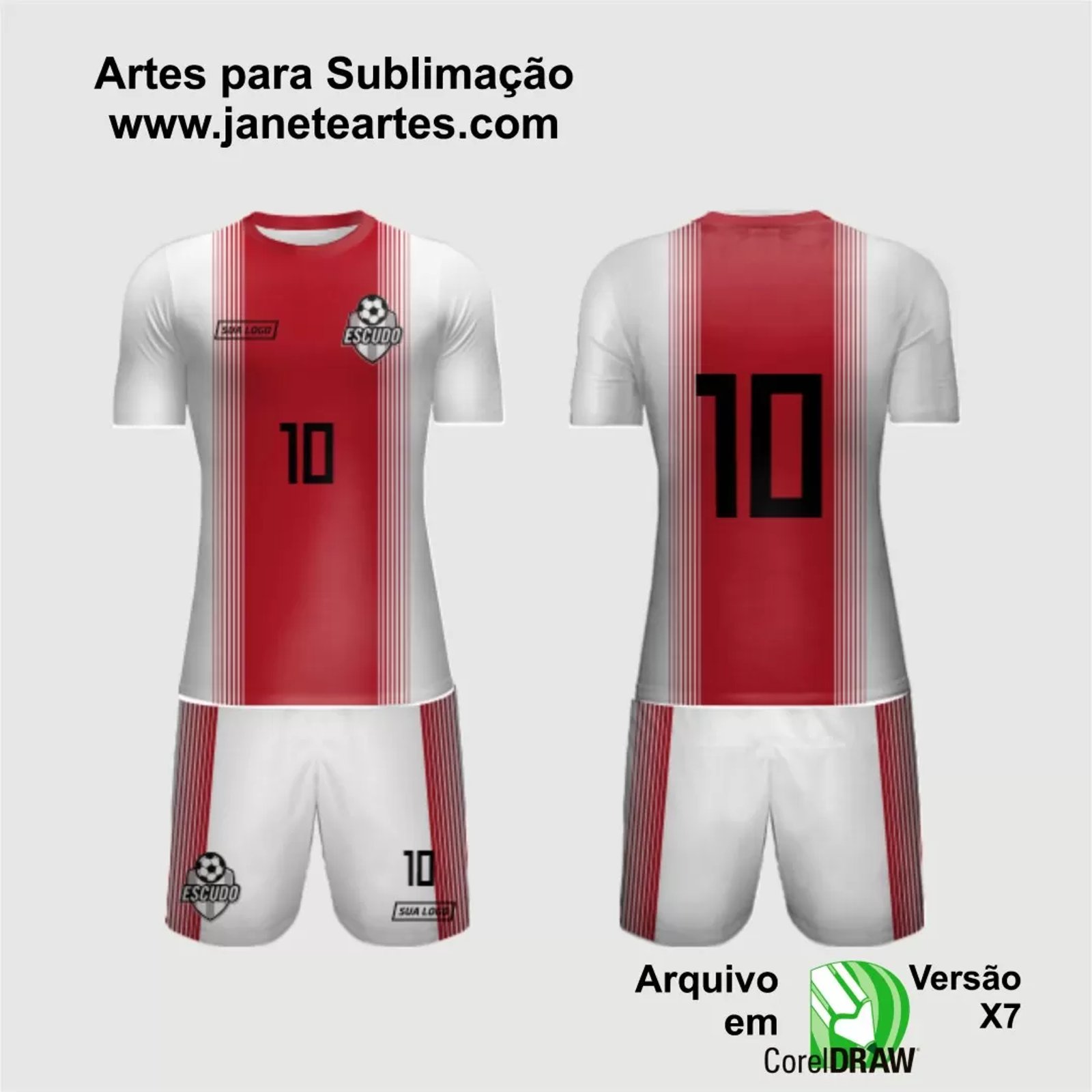 Arte Vetor Camisa de Time Amador 2024 - Modelo 04