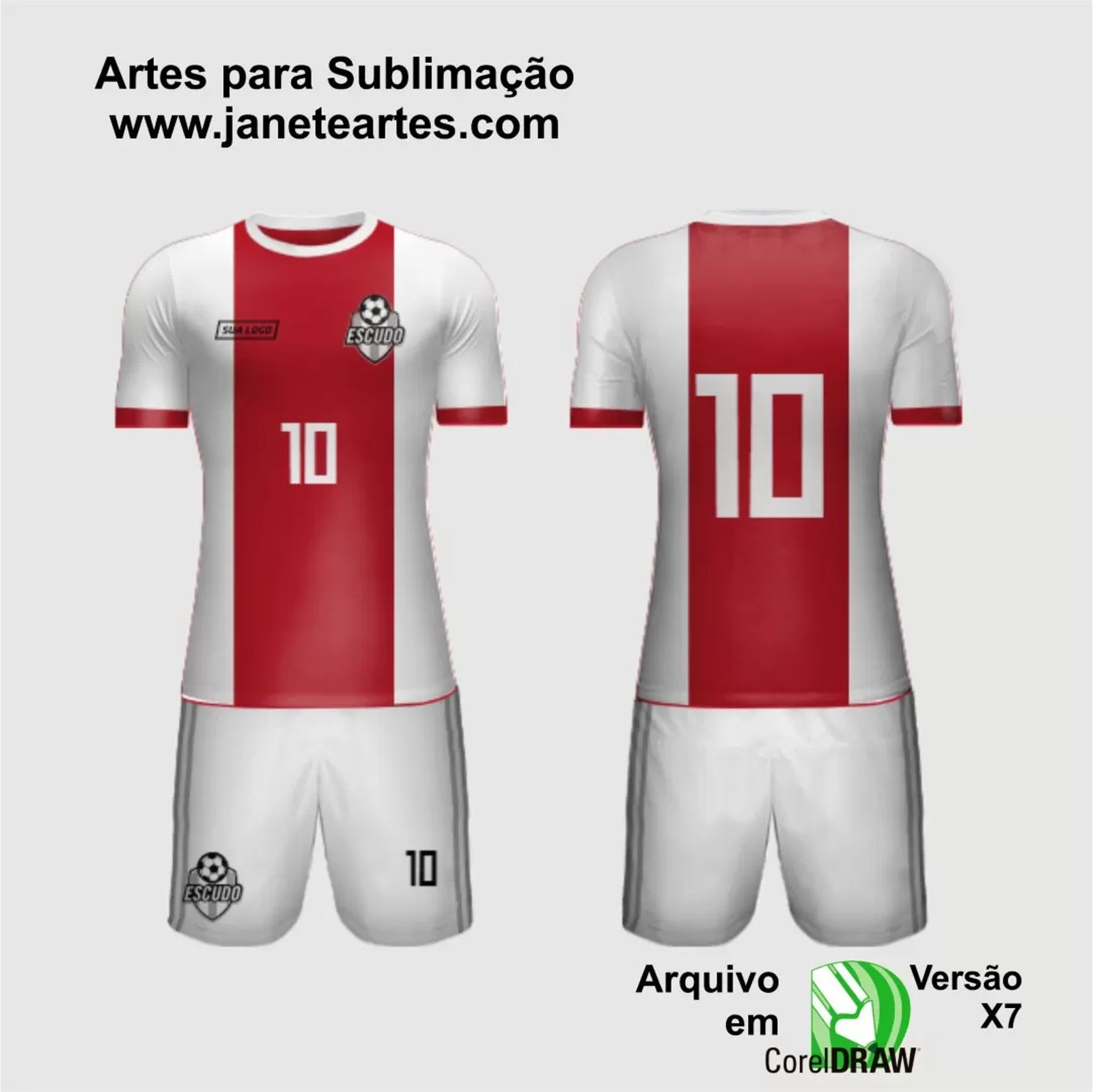 Arte Vetor Camisa de Time Amador 2024 - Modelo 17