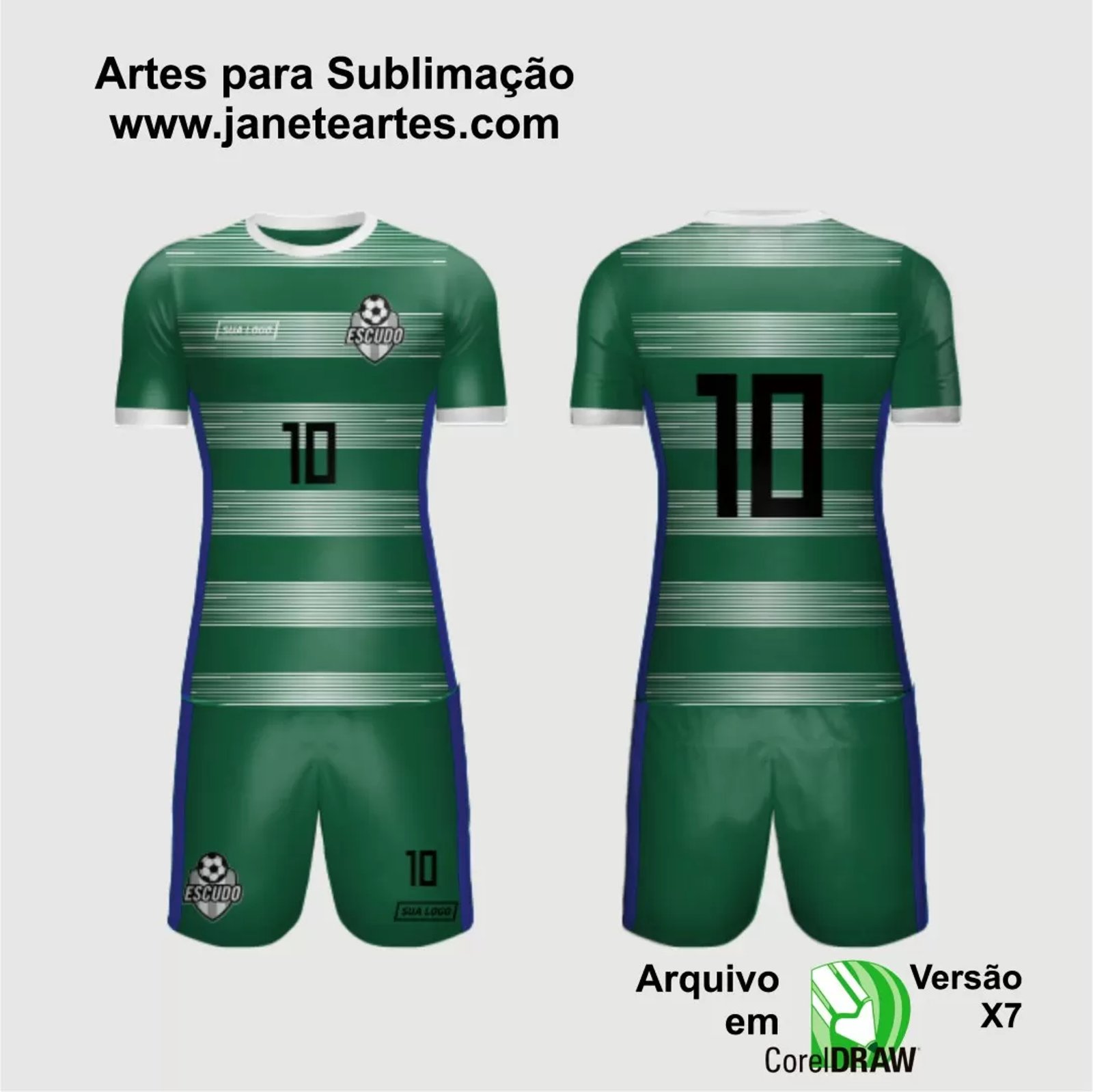Arte Vetor Camisa de Time Amador 2024 - Modelo 20