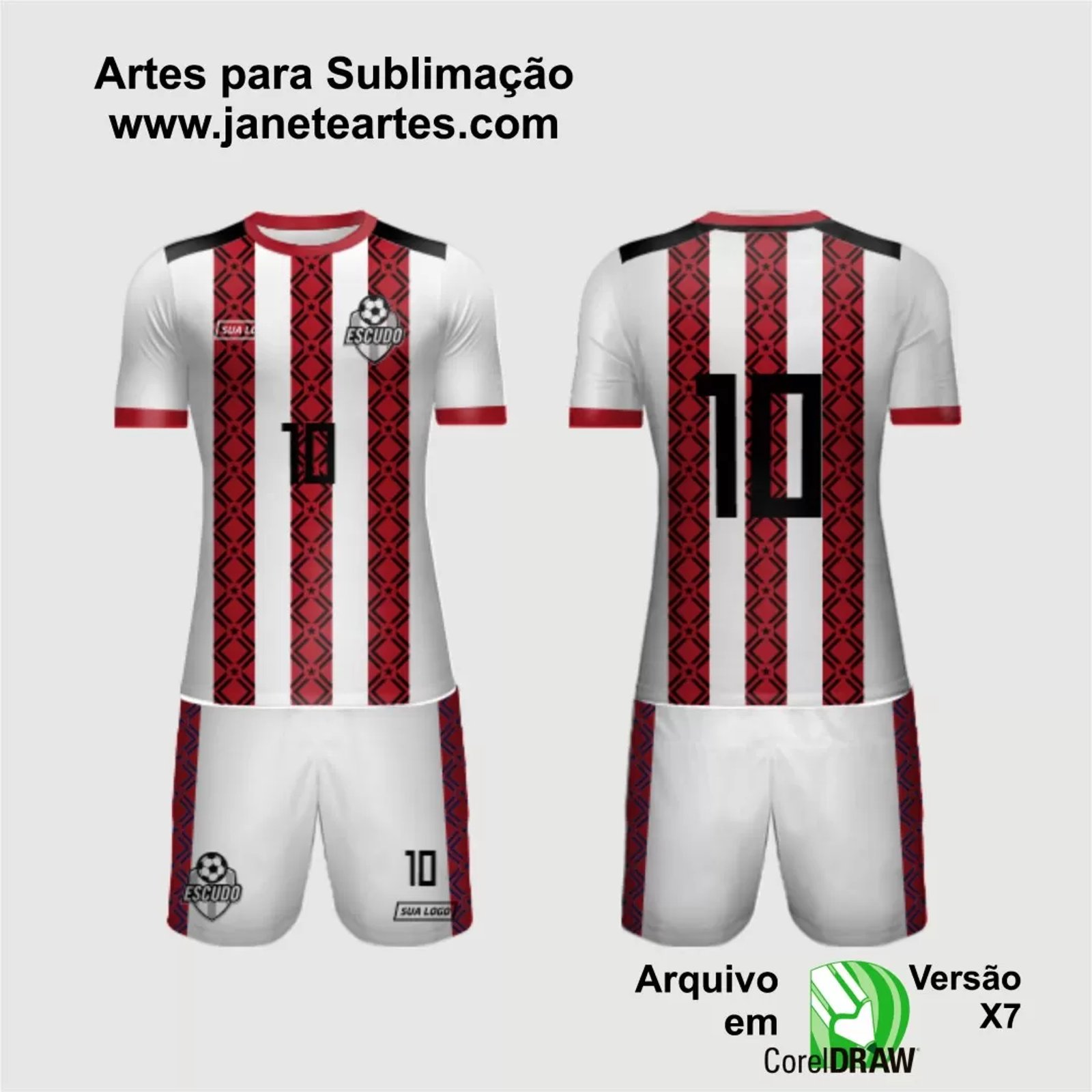 Arte Vetor Camisa de Time Amador 2024 - Modelo 36