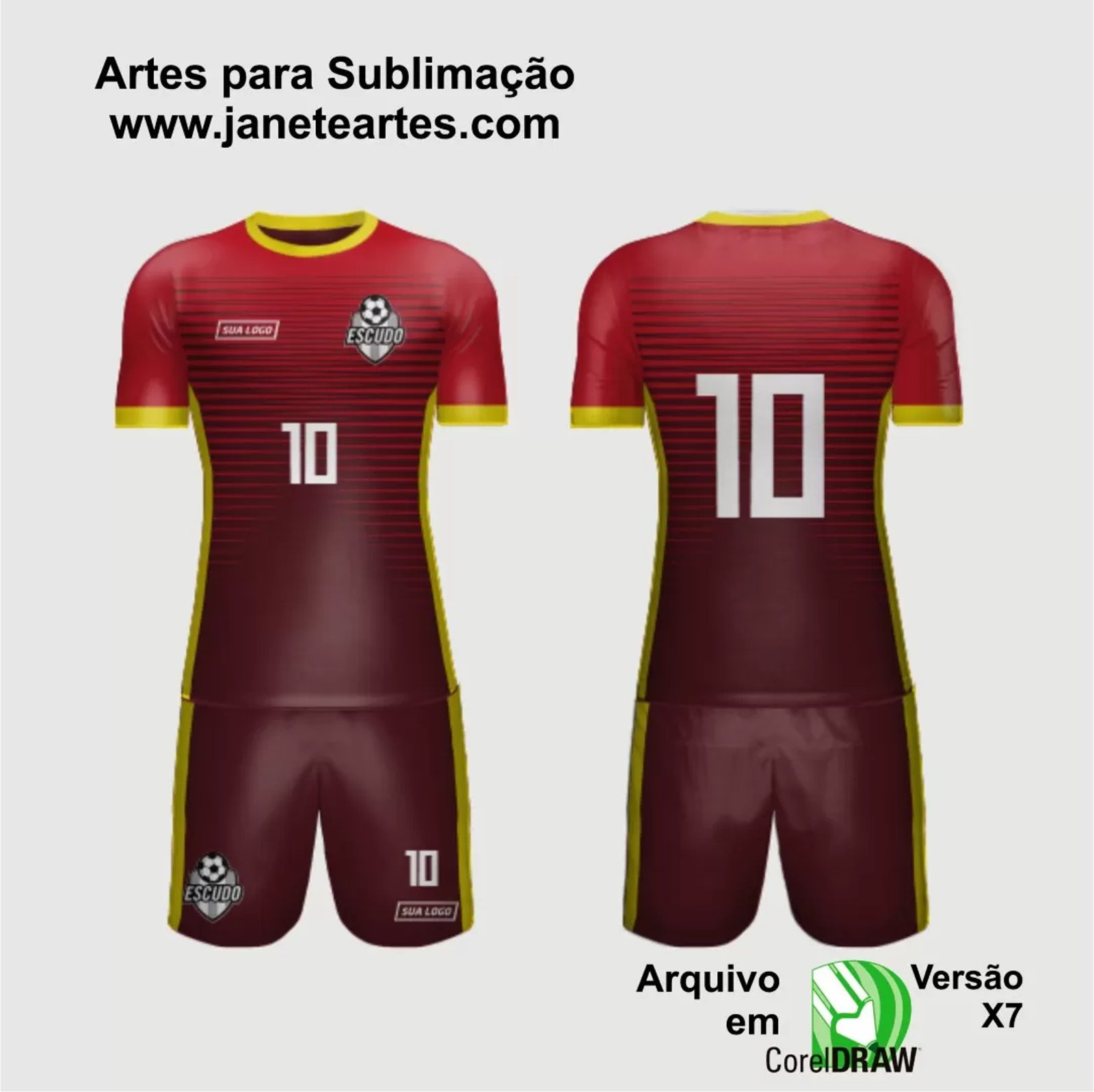 Arte Vetor Camisa de Time Amador 2024 - Modelo 40