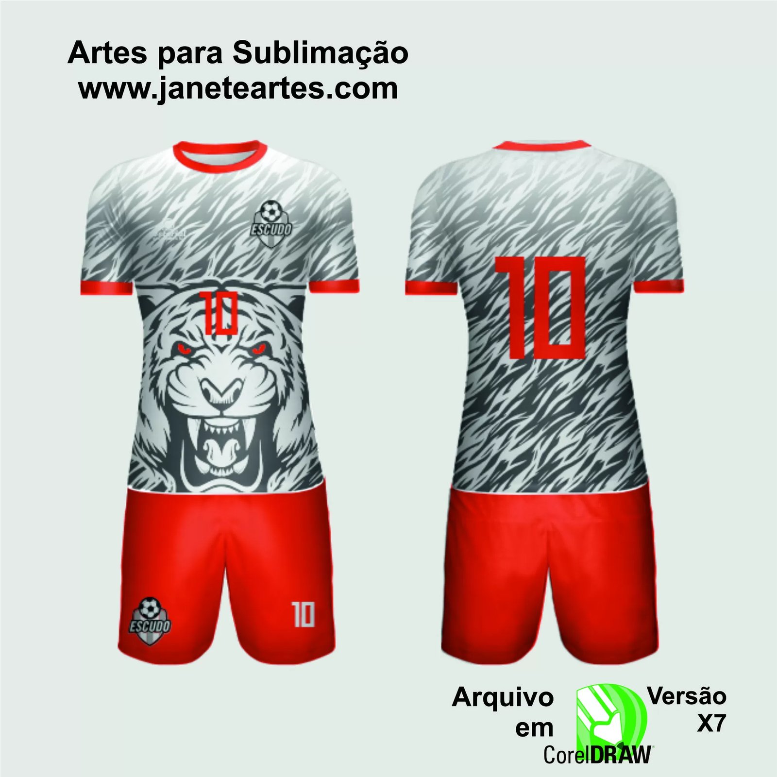 Arte Vetor Camisa de Time Amador 2024 - Modelo 46