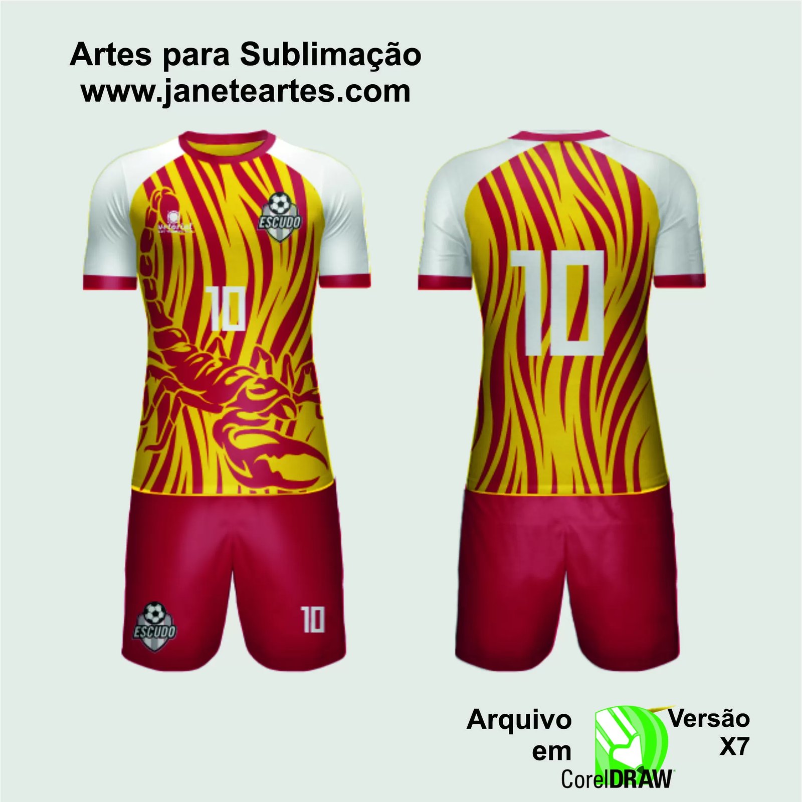 Arte Vetor Camisa de Time Amador 2024 - Modelo 52
