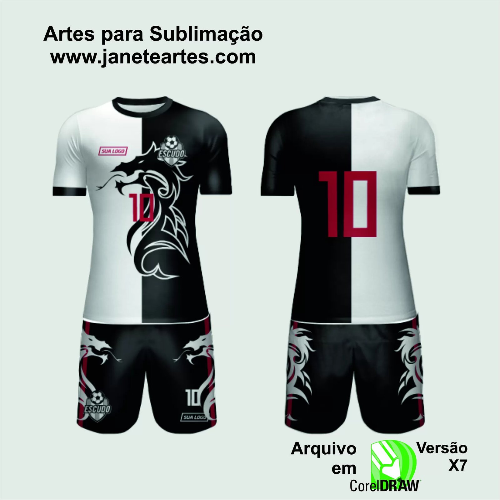 Arte Vetor Camisa de Time Amador 2024 - Modelo 61