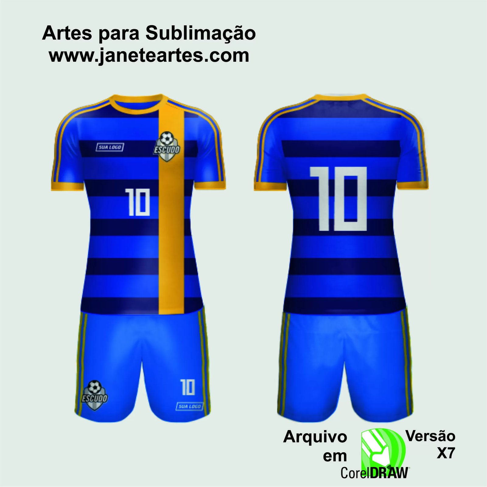 Arte Vetor Camisa de Time Amador 2024 - Modelo 64
