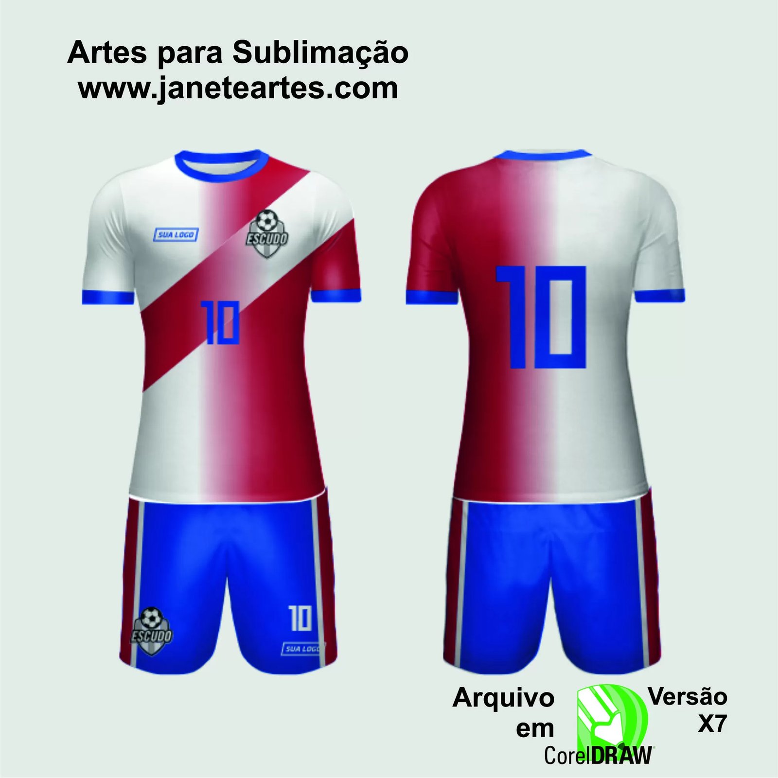 Arte Vetor Camisa de Time Amador 2024 - Modelo 67