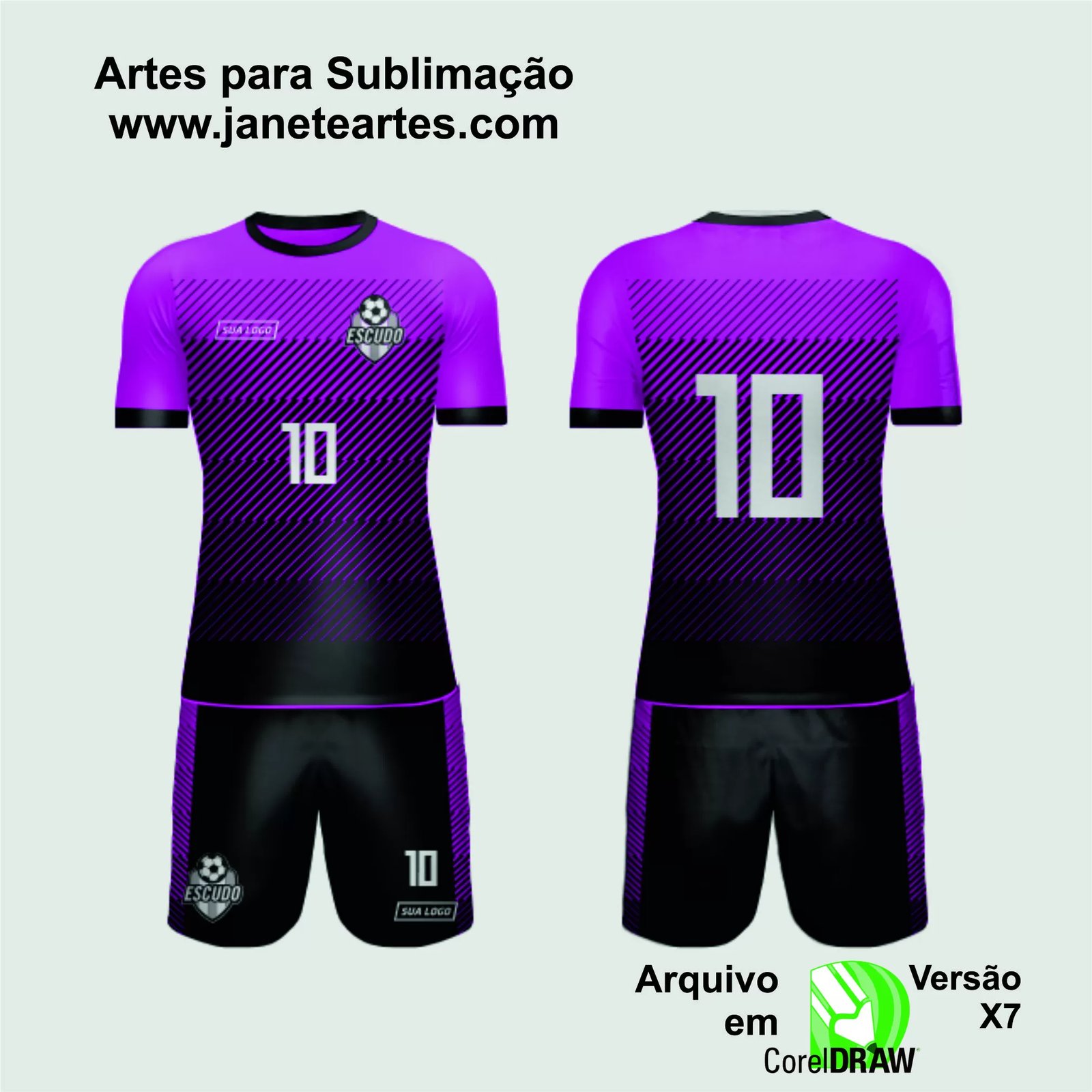 Arte Vetor Camisa de Time Amador 2024 - Modelo 73