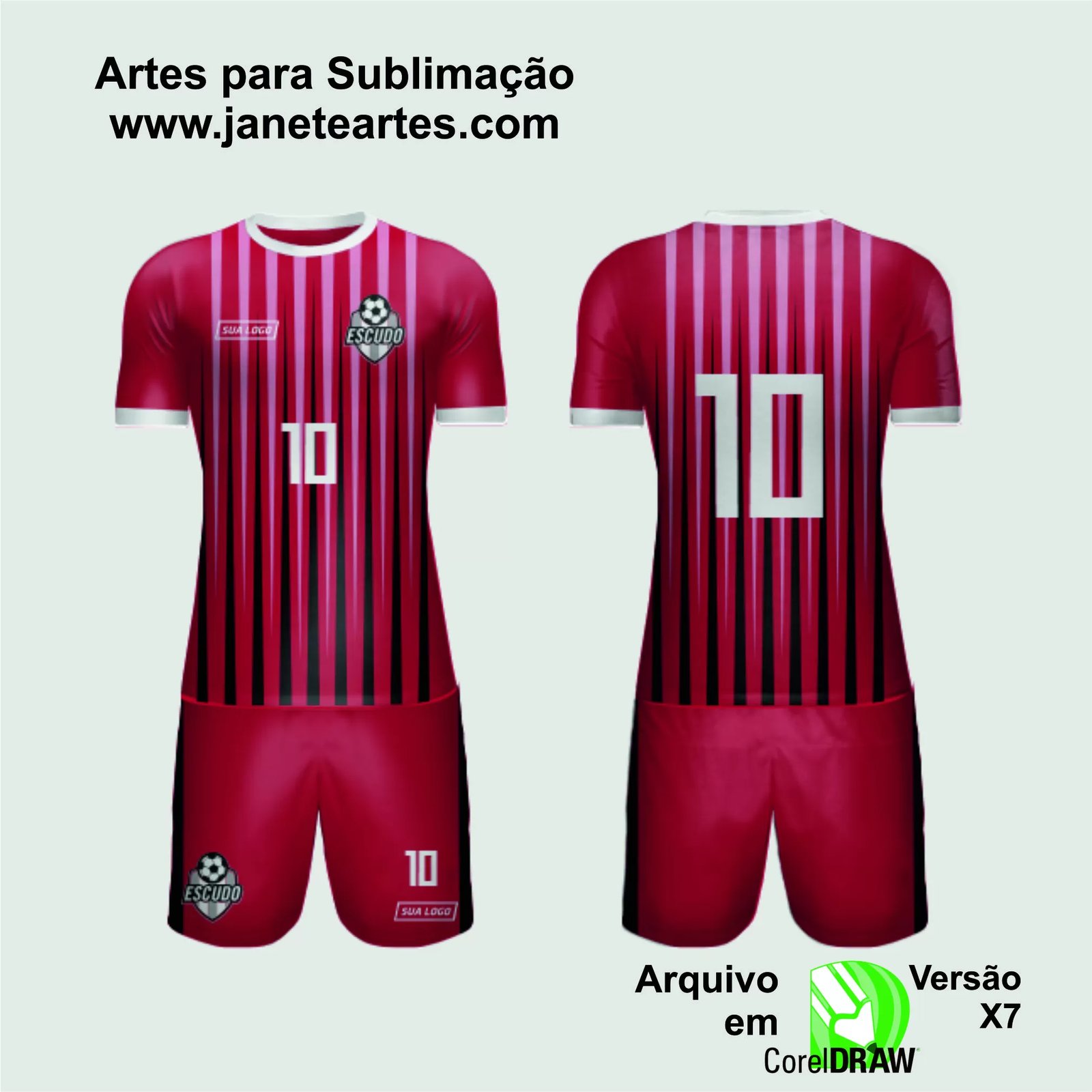 Arte Vetor Camisa de Time Amador 2024 - Modelo 77