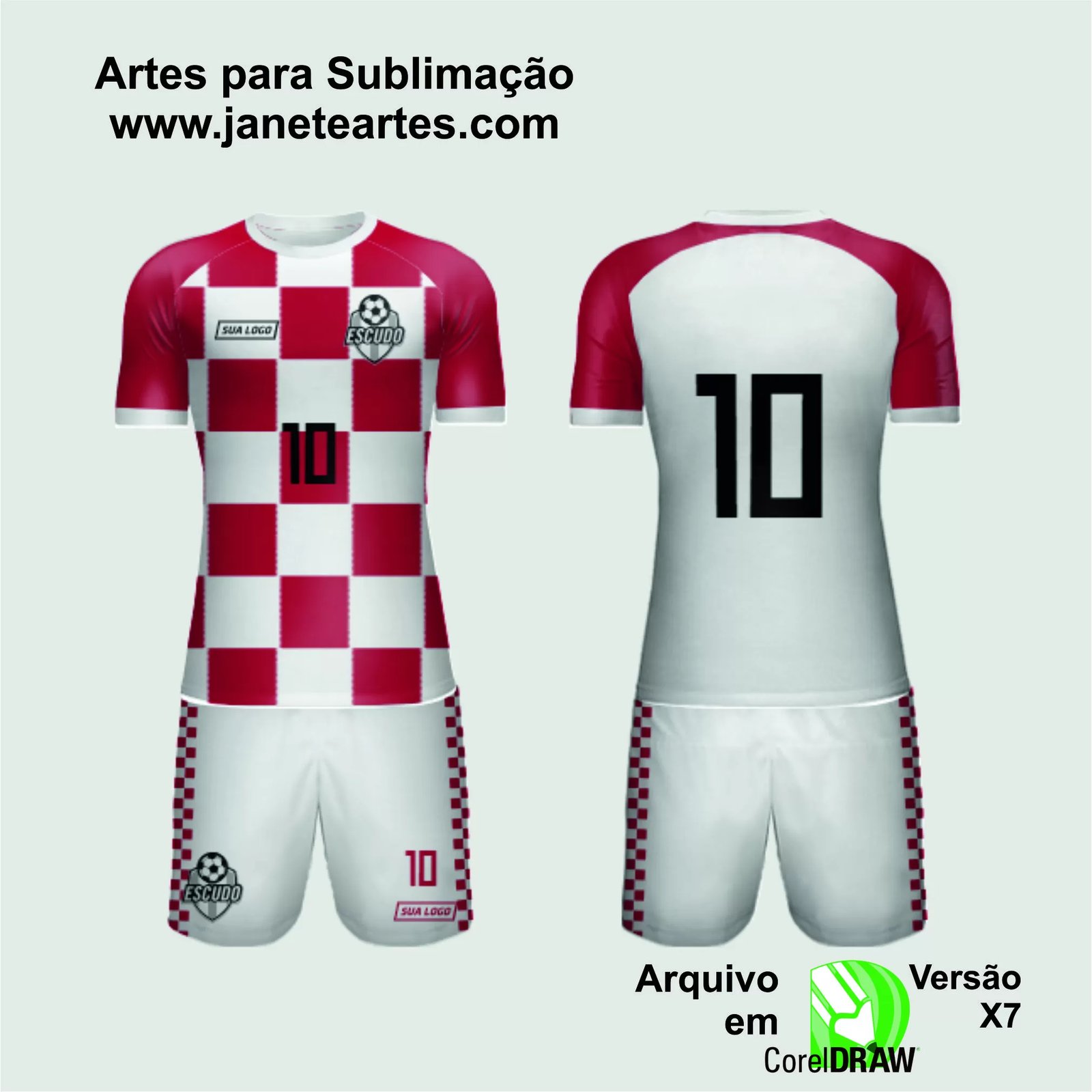 Arte Vetor Camisa de Time Amador 2024 - Modelo 86
