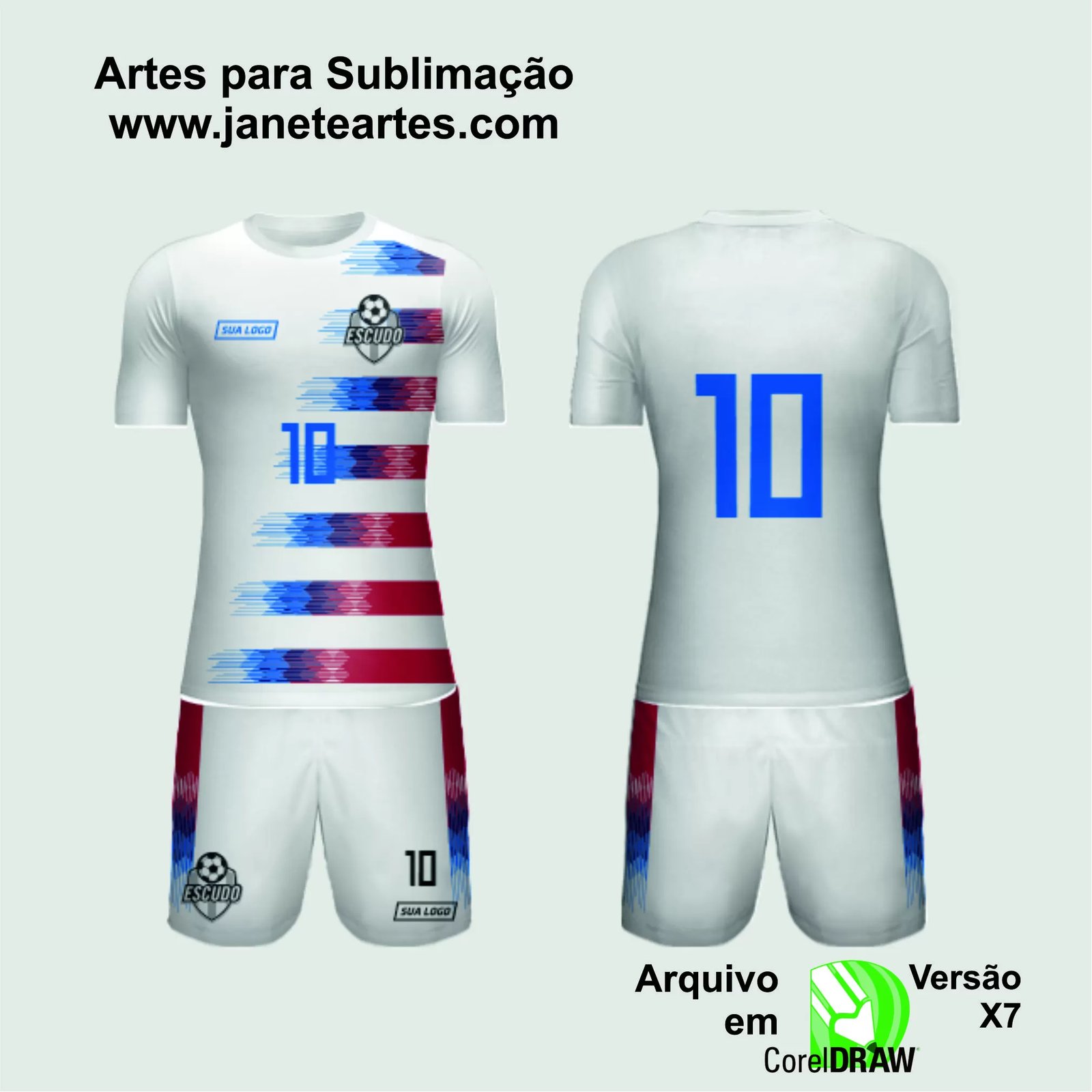 Arte Vetor Camisa de Time Amador 2024 - Modelo 90