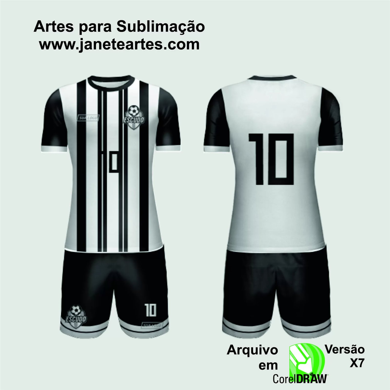 Arte Vetor Camisa de Time Amador 2024 - Modelo 93