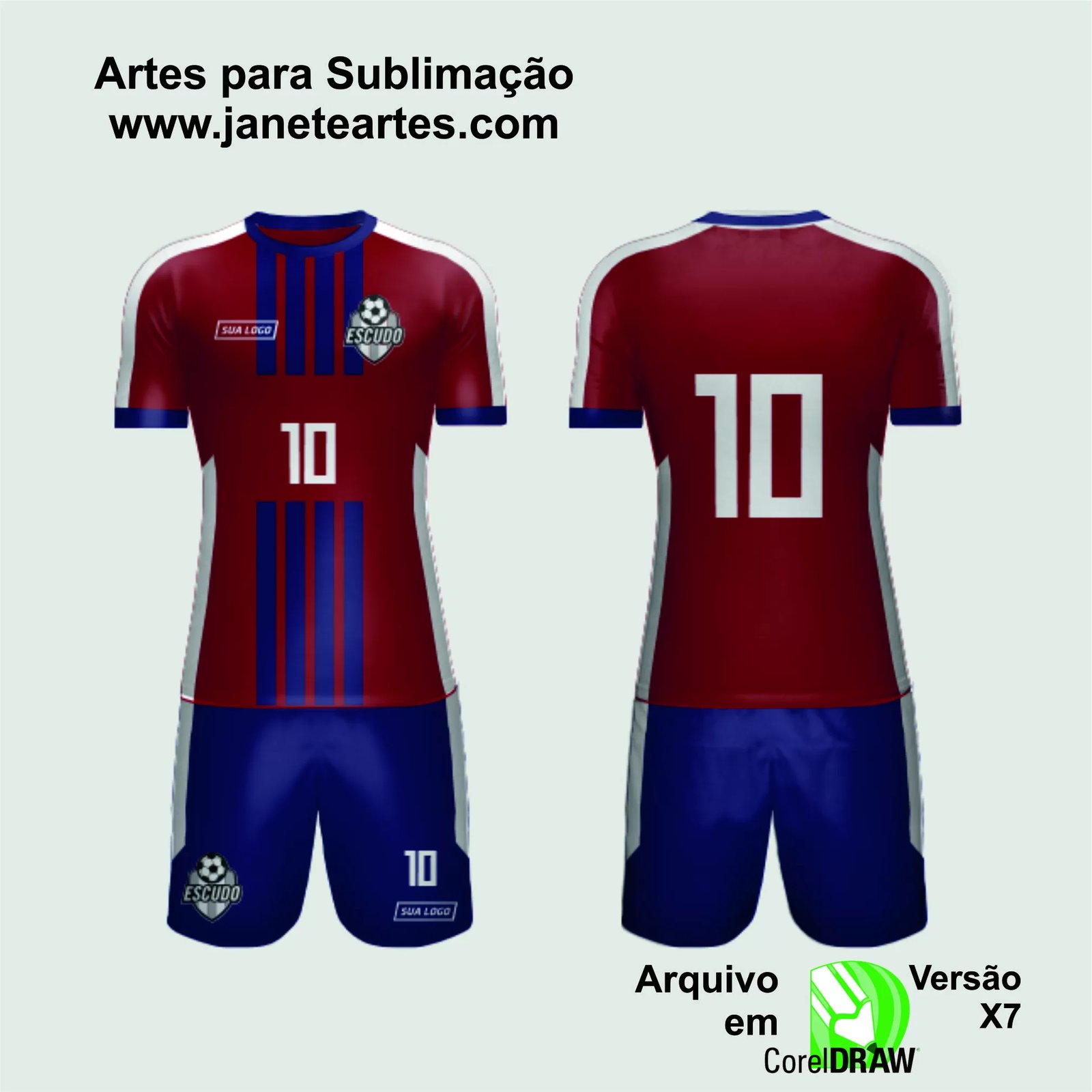 Arte Vetor Camisa de Time Amador 2024 - Modelo 95