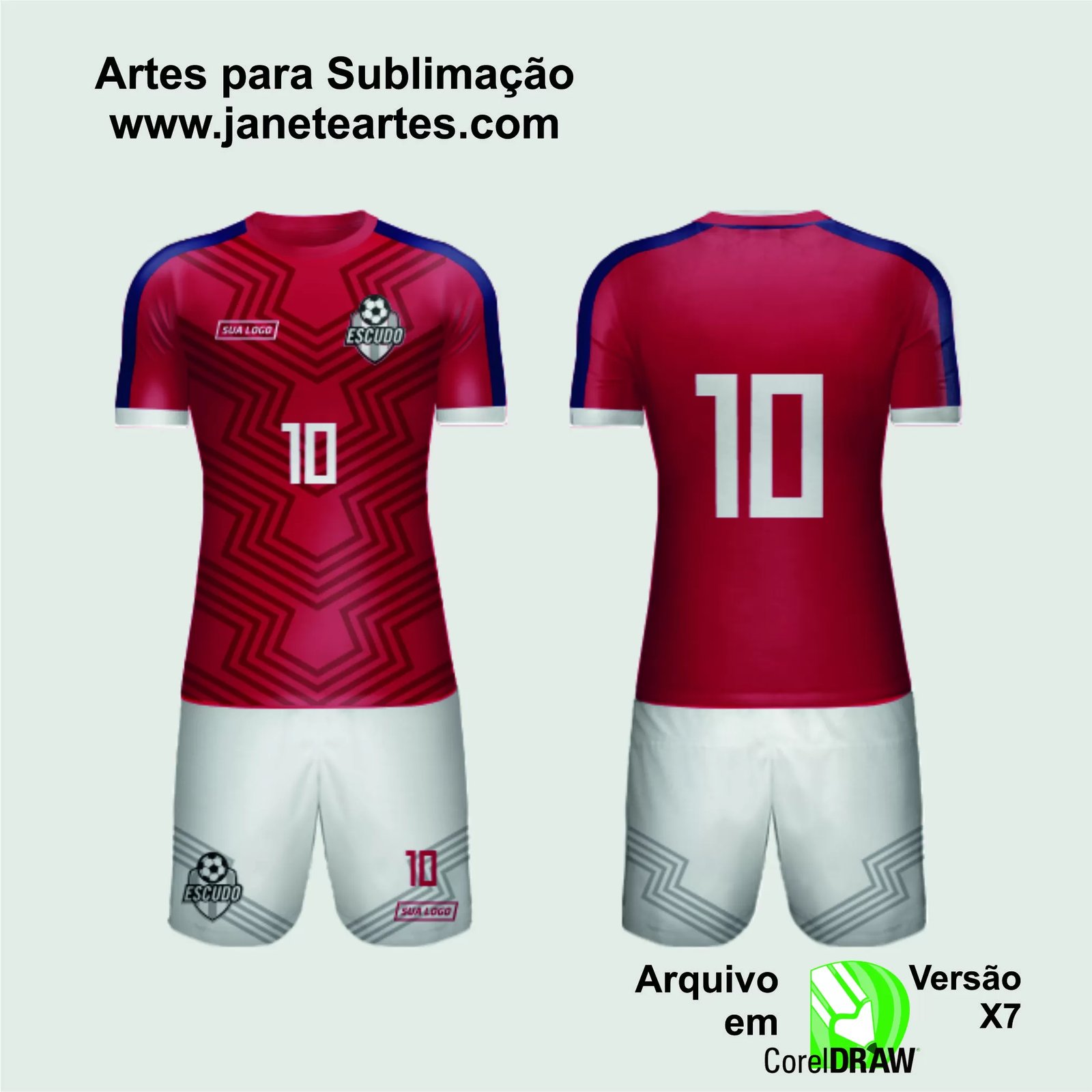 Arte Vetor Camisa de Time Amador 2024 - Modelo 97