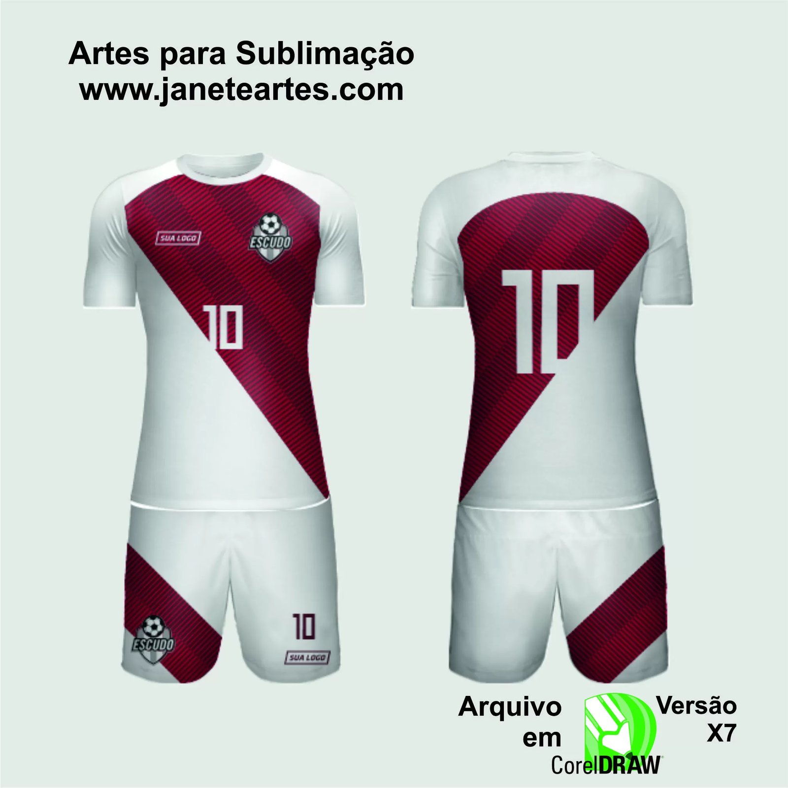 Arte Vetor Camisa de Time Amador 2024 - Modelo 102