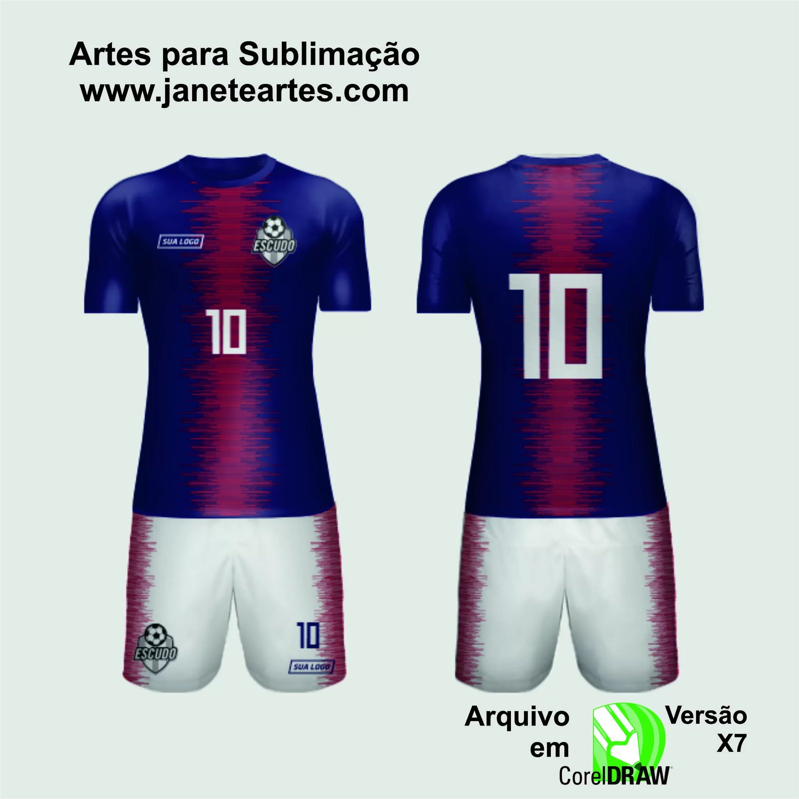 Arte Vetor Camisa de Time Amador 2024 - Modelo 103
