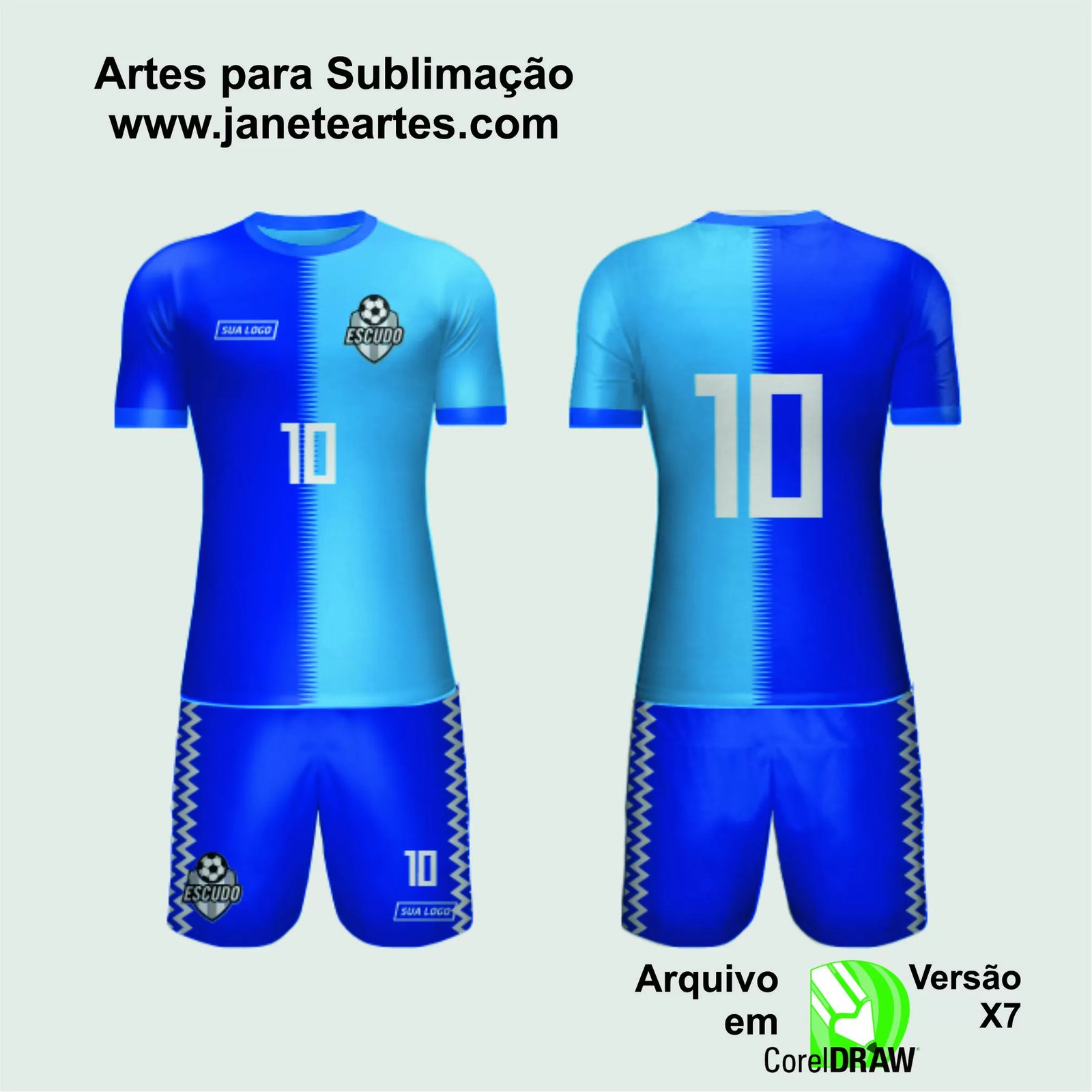 Arte Vetor Camisa de Time Amador 2024 - Modelo 110