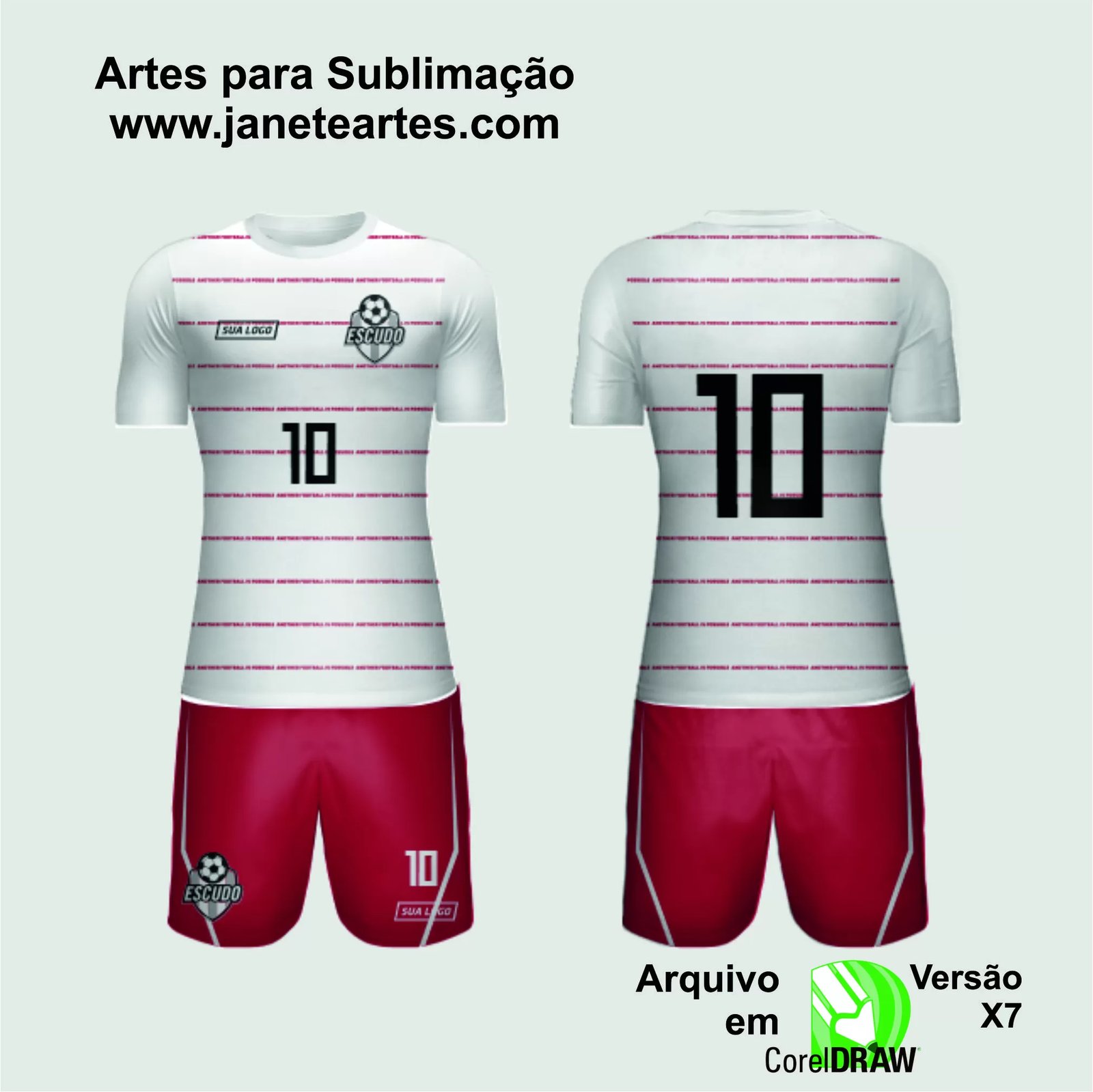 Arte Vetor Camisa de Time Amador 2024 - Modelo 111