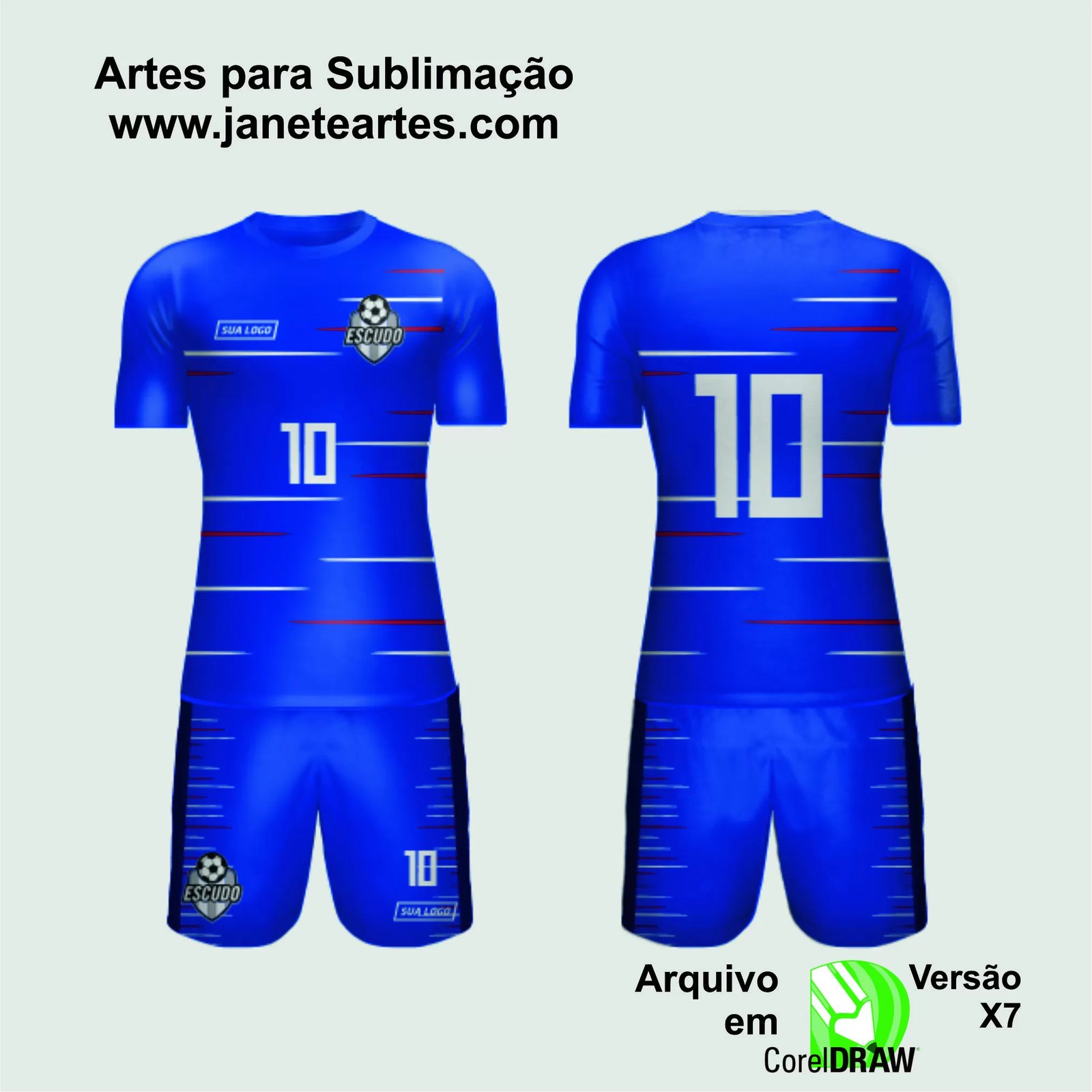 Arte Vetor Camisa de Time Amador 2024 - Modelo 119