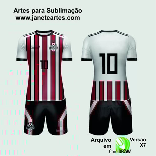 Arte Vetor Camisa de Time Amador 2024 - Modelo 124 Arte Vetor Camisa de Time Amador 2024 - Modelo 124