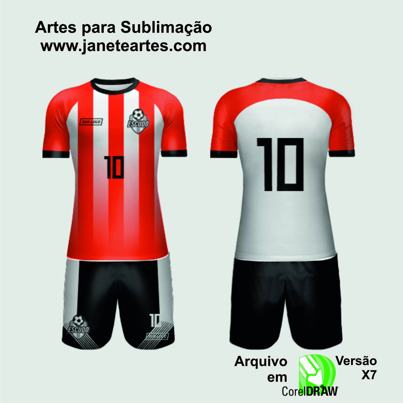 Arte Vetor Camisa de Time Amador 2024 - Modelo 127