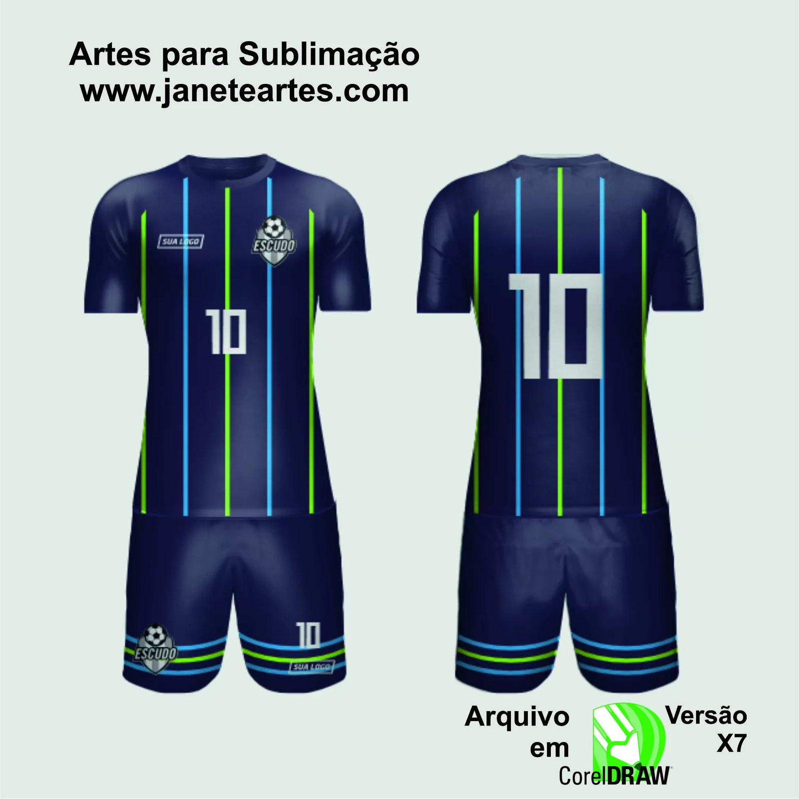 Arte Vetor Camisa de Time Amador 2024 - Modelo 128