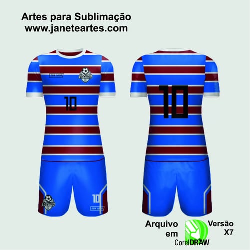 Arte Vetor Camisa de Time Amador 2024 - Modelo 130 Arte Vetor Camisa de Time Amador 2024 - Modelo 130