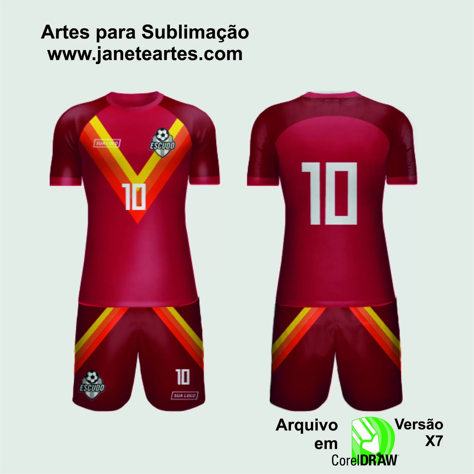 Arte Vetor Camisa de Time Amador 2024 - Modelo 134