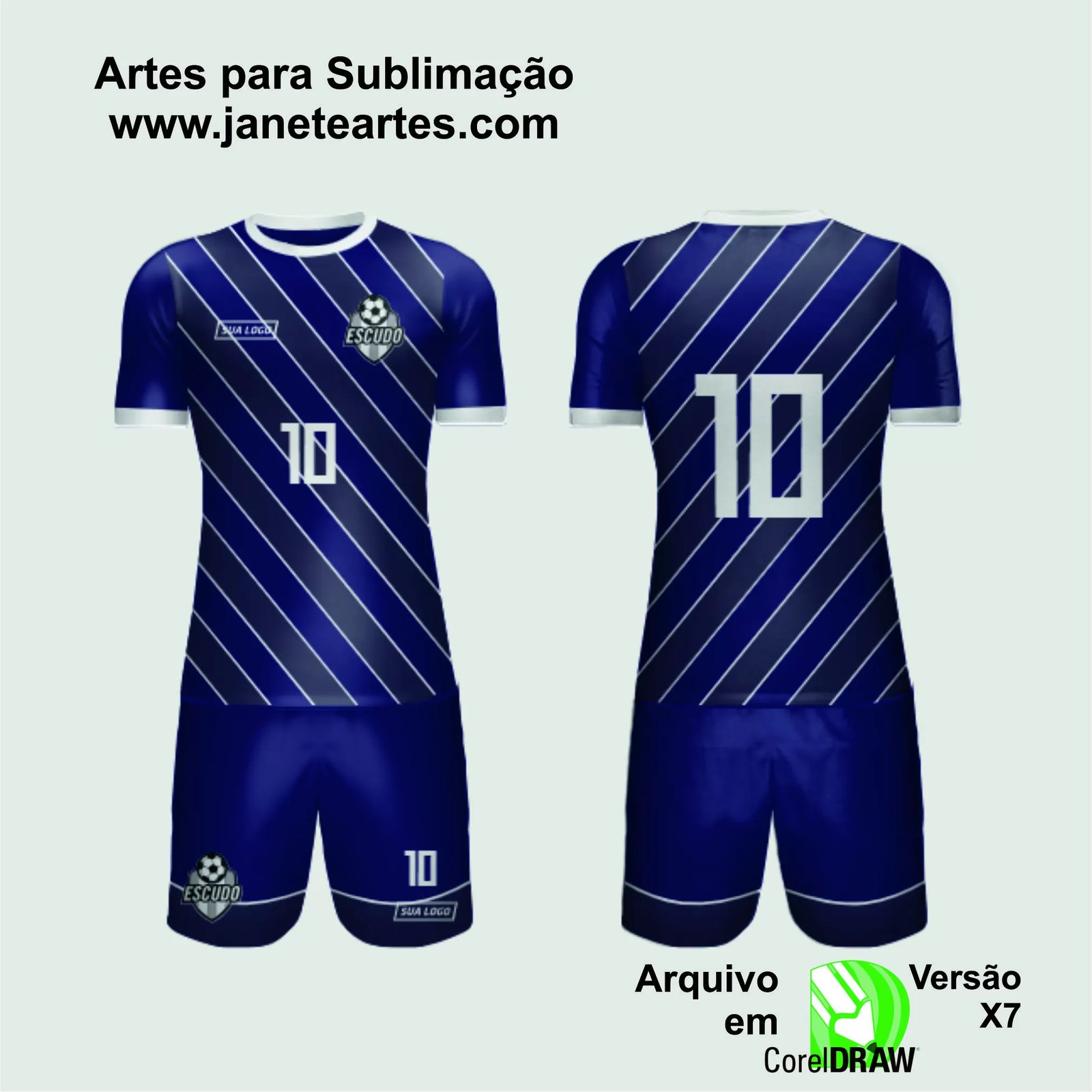 Arte Vetor Camisa de Time Amador 2024 - Modelo 154