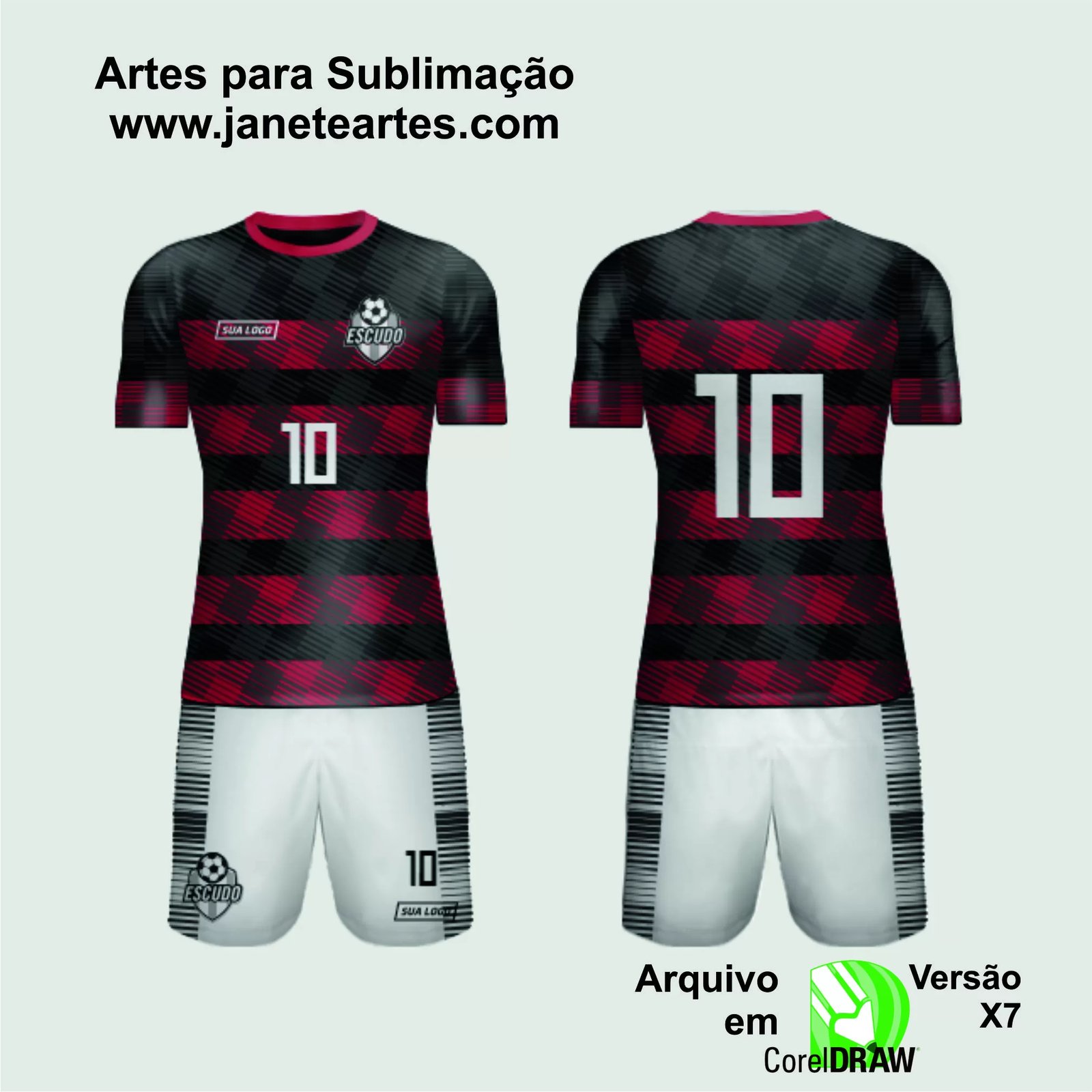 Arte Vetor Camisa de Time Amador 2024 - Modelo 157