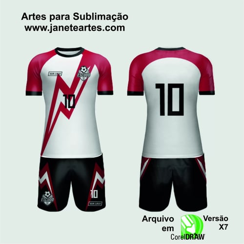 Arte Vetor Camisa de Time Amador 2024 - Modelo 161 Arte Vetor Camisa de Time Amador 2024 - Modelo 161