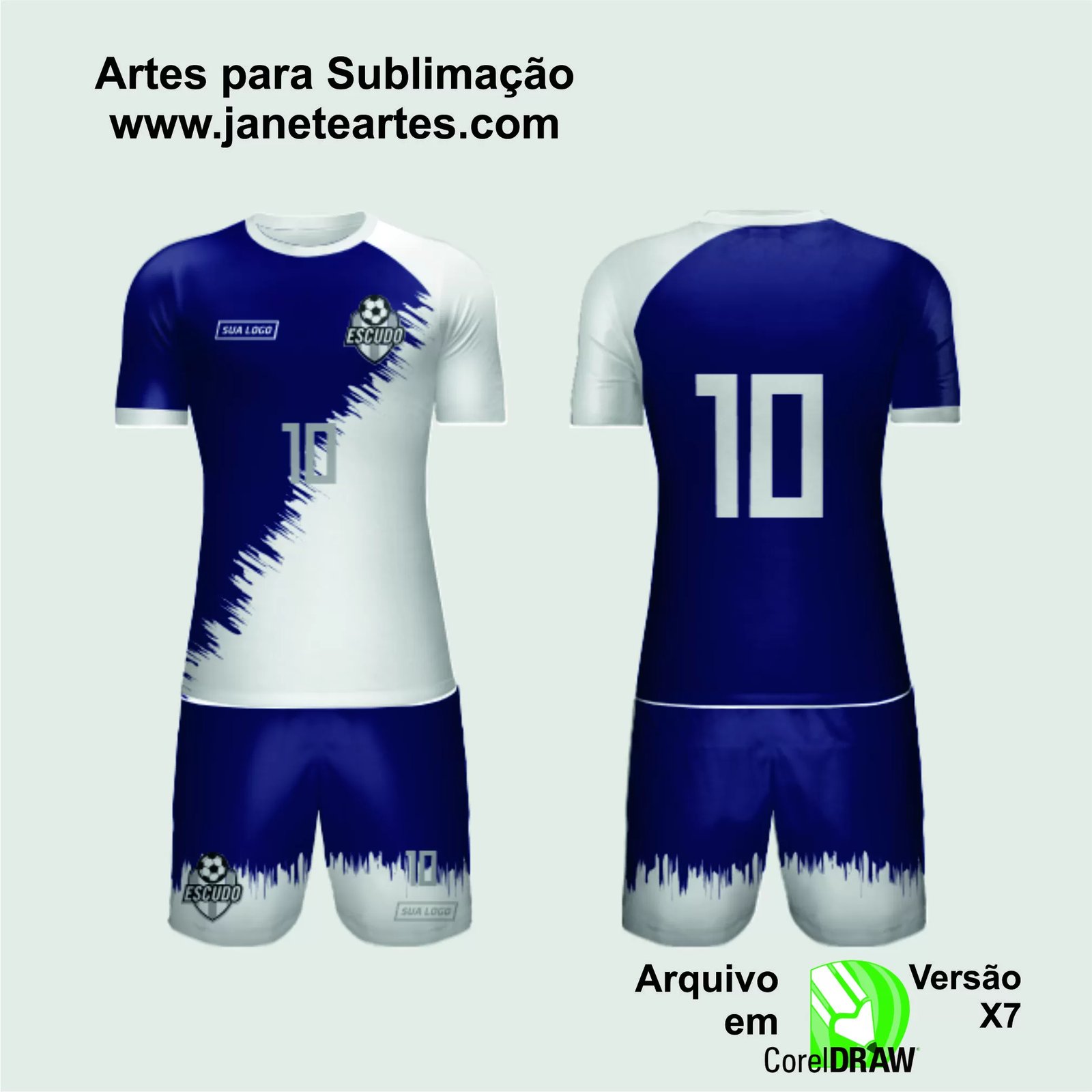 Arte Vetor Camisa de Time Amador 2024 - Modelo 172