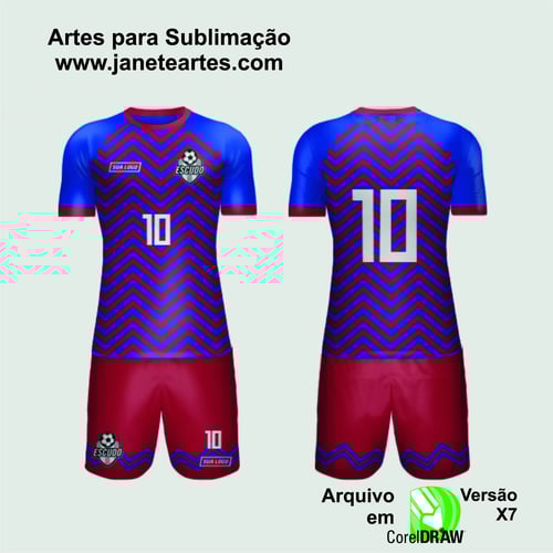 Arte Vetor Camisa de Time Amador 2024 - Modelo 173 Arte Vetor Camisa de Time Amador 2024 - Modelo 173