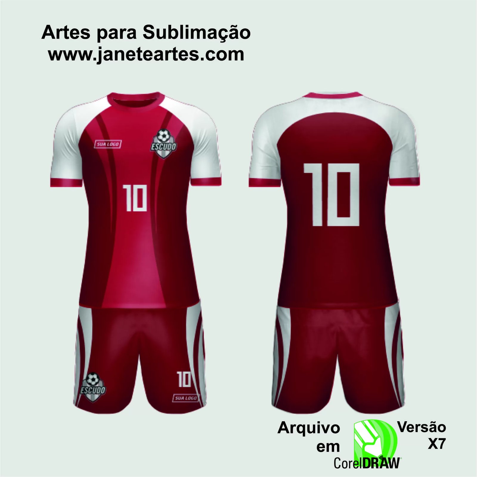 Arte Vetor Camisa de Time Amador 2024 - Modelo 176