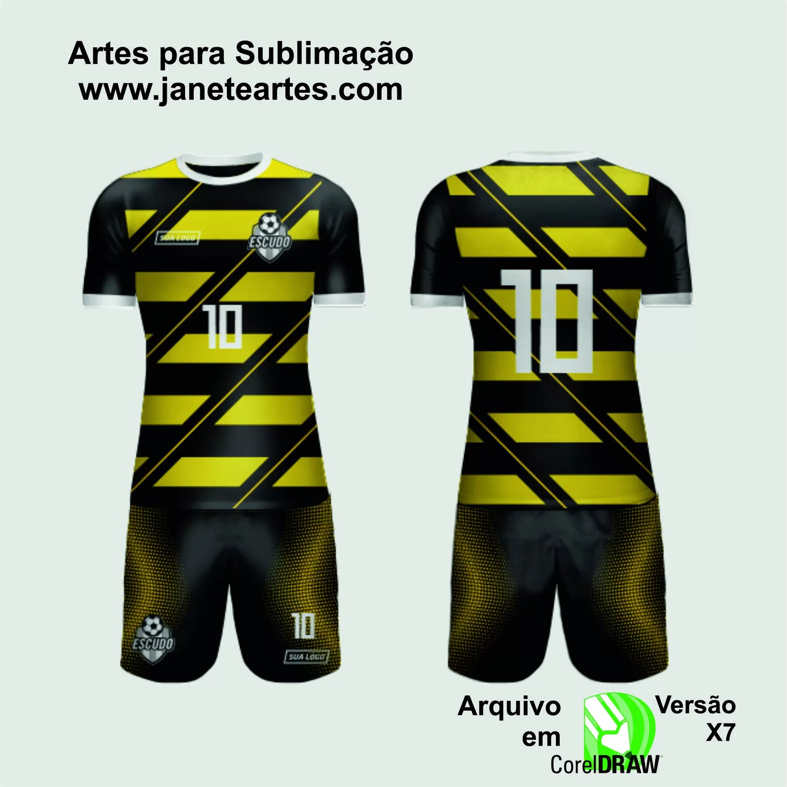 Arte Vetor Camisa de Time Amador 2024 - Modelo 179