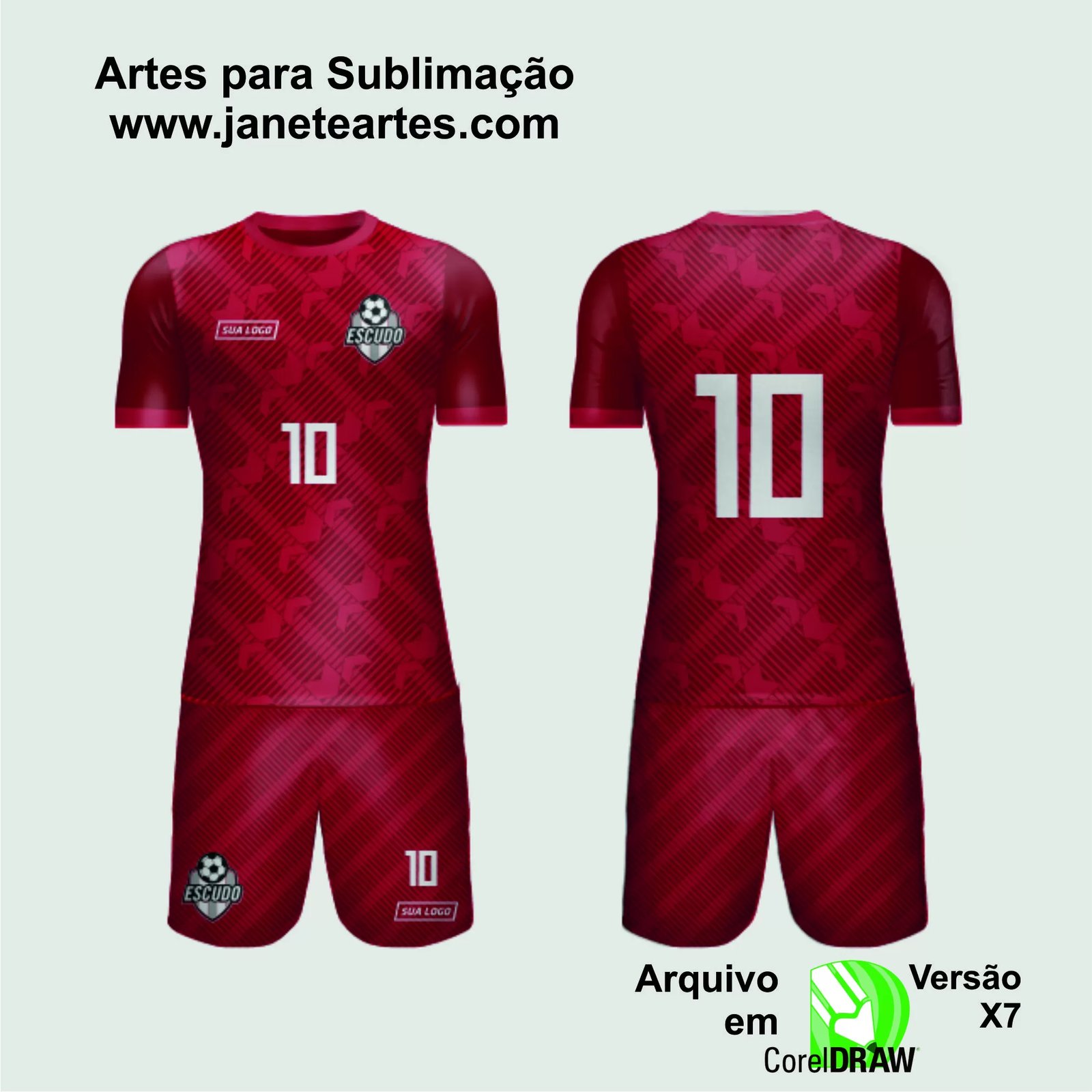Arte Vetor Camisa de Time Amador 2024 - Modelo 182