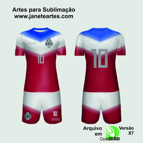 Arte Vetor Camisa de Time Amador 2024 - Modelo 195 Arte Vetor Camisa de Time Amador 2024 - Modelo 195