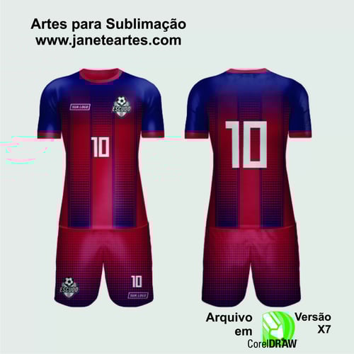 Arte Vetor Camisa de Time Amador 2024 - Modelo 198
