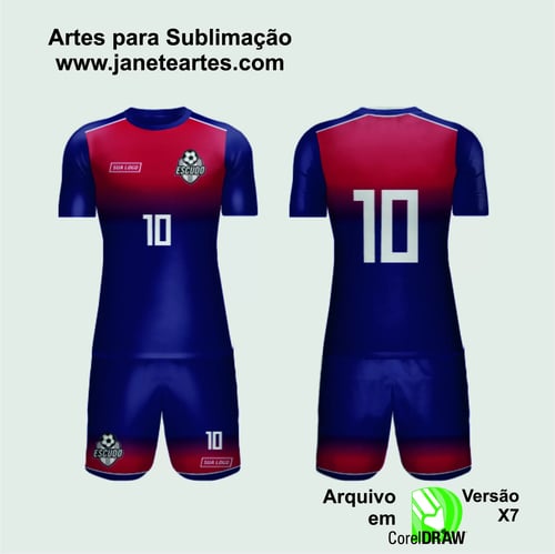 Arte Vetor Camisa de Time Amador 2024 - Modelo 202