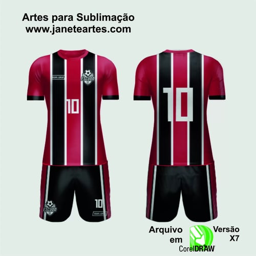 Arte Vetor Camisa de Time Amador 2024 - Modelo 208