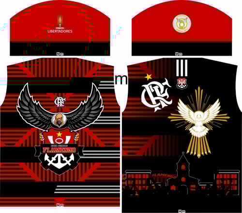 Flamengo Urubu Asas Abertas Arte Camisa Sublimação