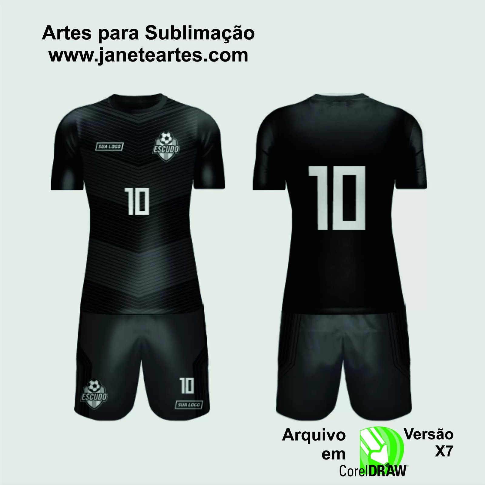 Arte Vetor Camisa de Time Amador 2024 - Modelo 215