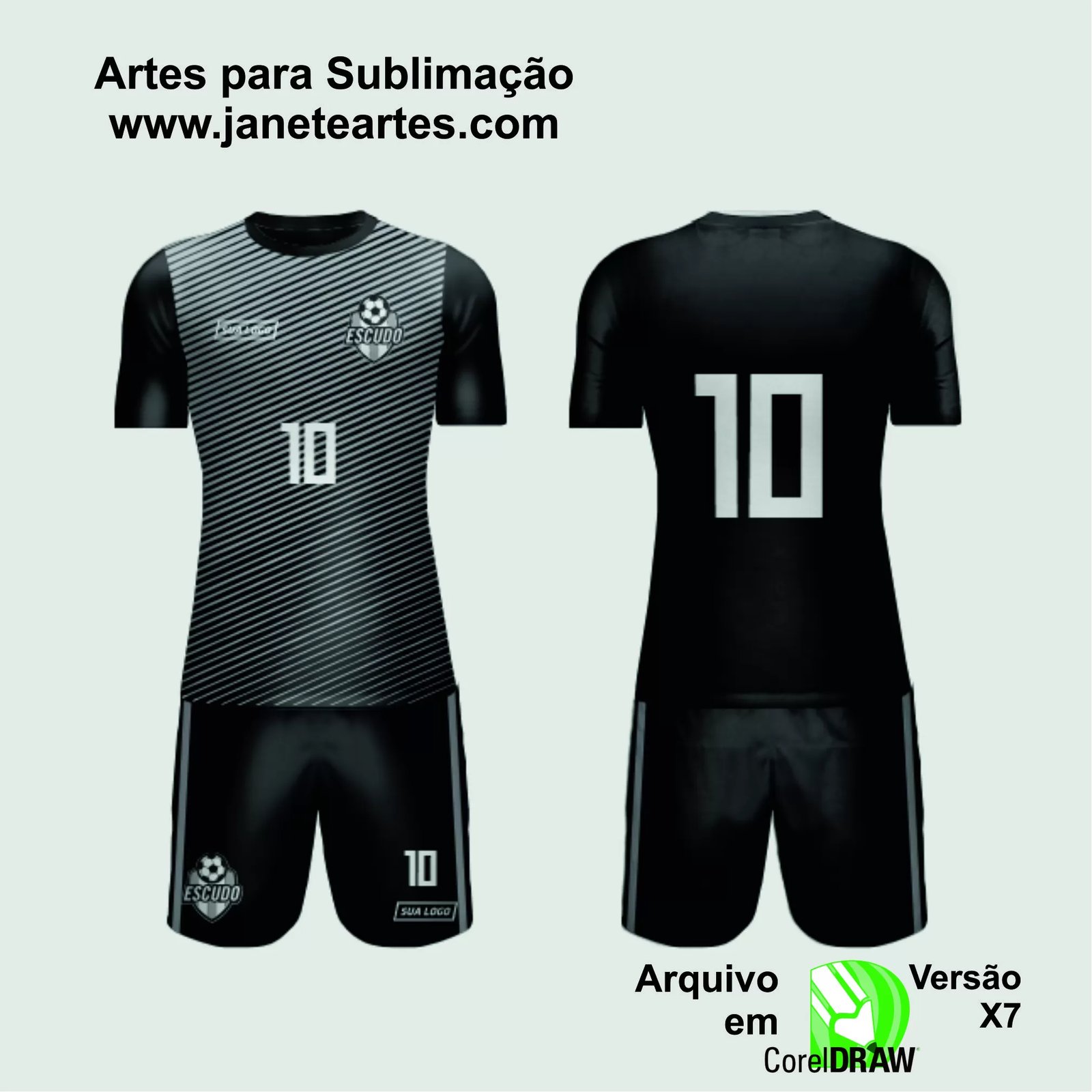 Arte Vetor Camisa de Time Amador 2024 - Modelo 216