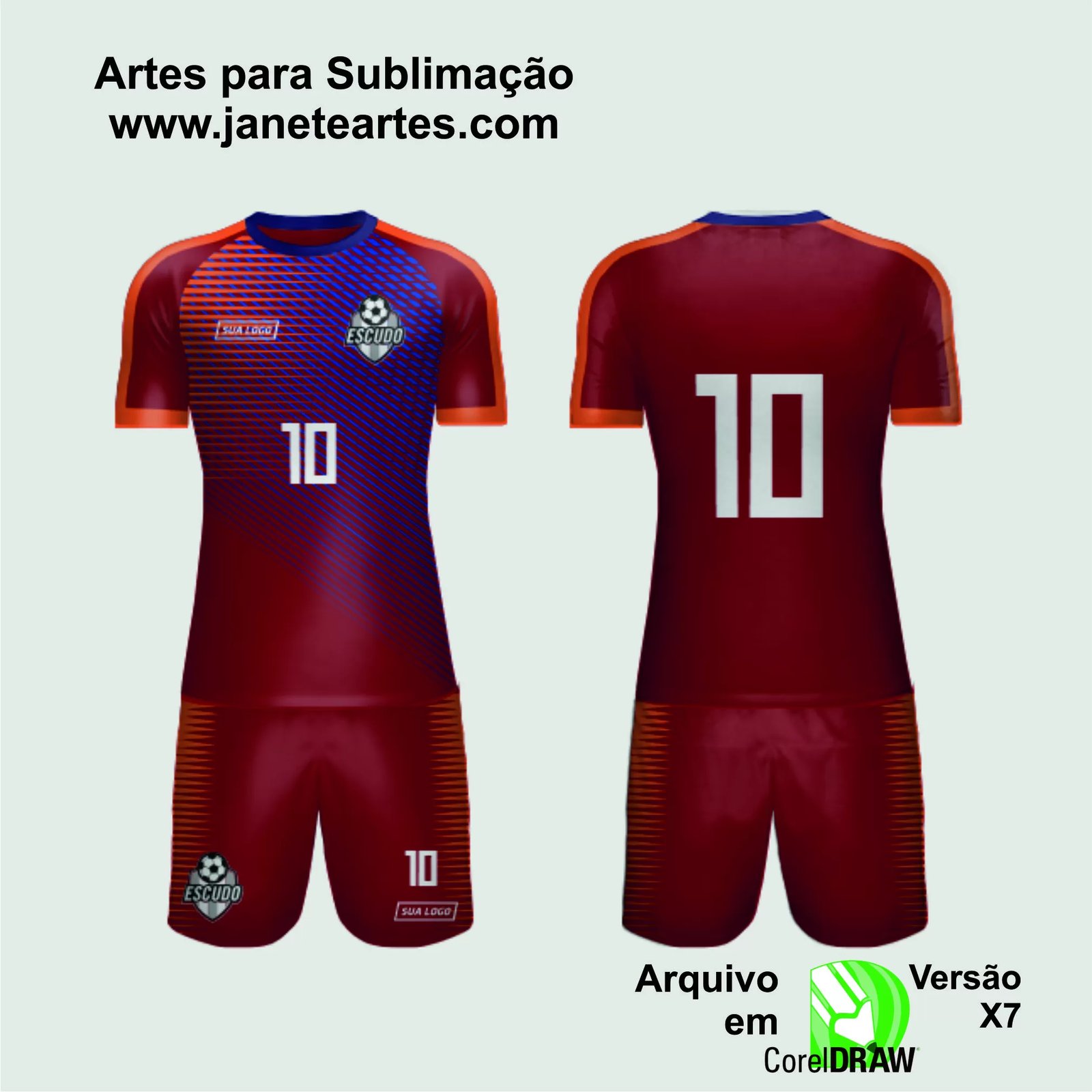 Arte Vetor Camisa de Time Amador 2024 - Modelo 217