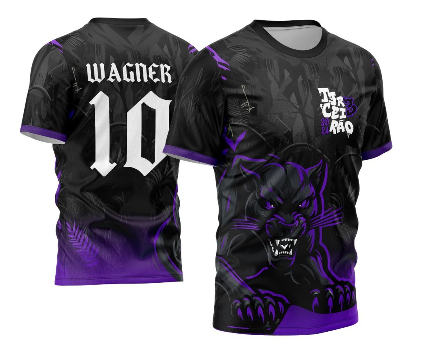 Arte Vetor Camisa Terceirão 2024 Pantera Negra Ataque